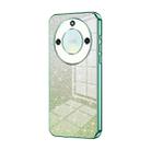 For Honor X40 5G / Magic5 Lite / X9a Gradient Glitter Powder Electroplated Phone Case(Green) - 1