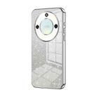 For Honor X40 5G / Magic5 Lite / X9a Gradient Glitter Powder Electroplated Phone Case(Silver) - 1