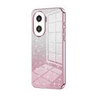 For Honor X40i / Play 7T Pro Gradient Glitter Powder Electroplated Phone Case(Pink) - 1