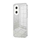 For Honor X40i / Play 7T Pro Gradient Glitter Powder Electroplated Phone Case(Transparent) - 1