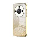 For Honor X50 Gradient Glitter Powder Electroplated Phone Case(Gold) - 1