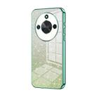 For Honor X50 Gradient Glitter Powder Electroplated Phone Case(Green) - 1