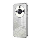 For Honor X50 Gradient Glitter Powder Electroplated Phone Case(Silver) - 1