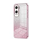 For Honor X50i / 90 Lite Gradient Glitter Powder Electroplated Phone Case(Pink) - 1