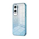 For Honor X50i / 90 Lite Gradient Glitter Powder Electroplated Phone Case(Blue) - 1