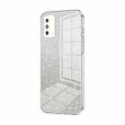 For Honor X10 Max / X30 Max Gradient Glitter Powder Electroplated Phone Case(Transparent) - 1