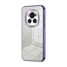 For Honor Magic6 Gradient Glitter Powder Electroplated Phone Case(Purple) - 1