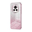 For Honor Magic6 Gradient Glitter Powder Electroplated Phone Case(Pink) - 1