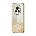 For Honor Magic6 Gradient Glitter Powder Electroplated Phone Case(Gold) - 1