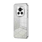 For Honor Magic6 Gradient Glitter Powder Electroplated Phone Case(Silver) - 1