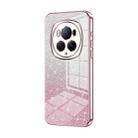 For Honor Magic6 Pro Gradient Glitter Powder Electroplated Phone Case(Pink) - 1