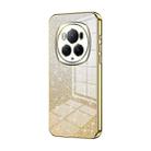 For Honor Magic6 Pro Gradient Glitter Powder Electroplated Phone Case(Gold) - 1