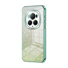 For Honor Magic6 Pro Gradient Glitter Powder Electroplated Phone Case(Green) - 1