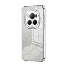 For Honor Magic6 Pro Gradient Glitter Powder Electroplated Phone Case(Silver) - 1