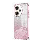 For Honor Play 50 Gradient Glitter Powder Electroplated Phone Case(Pink) - 1