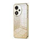 For Honor Play 50 Gradient Glitter Powder Electroplated Phone Case(Gold) - 1