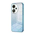 For Honor Play 50 Gradient Glitter Powder Electroplated Phone Case(Blue) - 1