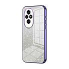 For Honor 200 Gradient Glitter Powder Electroplated Phone Case(Purple) - 1