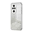 For Honor 200 Pro Gradient Glitter Powder Electroplated Phone Case(Silver) - 1