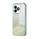 For Honor X60i Gradient Glitter Powder Electroplated Phone Case(Green) - 1