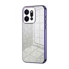 For Honor Play 9T 5G Gradient Glitter Powder Electroplated Phone Case(Purple) - 1