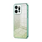 For Honor Play 9T 5G Gradient Glitter Powder Electroplated Phone Case(Green) - 1