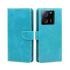 For Xiaomi Redmi K60 Ultra Calf Texture Buckle Flip Leather Phone Case(Light Blue) - 1