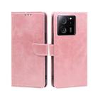 For Xiaomi Redmi K60 Ultra Calf Texture Buckle Flip Leather Phone Case(Rose Gold) - 1