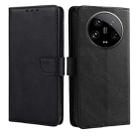 For Xiaomi 14 Ultra Calf Texture Buckle Flip Leather Phone Case(Black) - 1