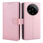 For Xiaomi 14 Ultra Calf Texture Buckle Flip Leather Phone Case(Rose Gold) - 1