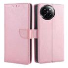 For Xiaomi Civi 4 Pro Calf Texture Buckle Flip Leather Phone Case(Rose Gold) - 1