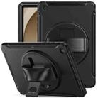 For Samsung Galaxy Tab A9+ / X210 Spider Wheel Silicone Hybrid PC Tablet Case(Black) - 1