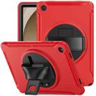For Samsung Galaxy Tab A9+ / X210 Spider Wheel Silicone Hybrid PC Tablet Case(Red) - 1