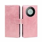 For Huawei Mate 60 Calf Texture Buckle Flip Leather Phone Case(Rose Gold) - 1