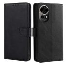 For Huawei nova 12 5G Calf Texture Buckle Flip Leather Phone Case(Black) - 1