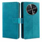 For Huawei nova 12i 4G Calf Texture Buckle Flip Leather Phone Case(Light Blue) - 1