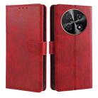 For Huawei nova 12i 4G Calf Texture Buckle Flip Leather Phone Case(Red) - 1