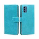 For Nokia C300 4G US Version Calf Texture Buckle Flip Leather Phone Case(Light Blue) - 1