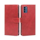 For Nokia C300 4G US Version Calf Texture Buckle Flip Leather Phone Case(Red) - 1