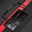 For ZTE nubia Red Magic 9 Pro/9 Pro+ Aurora Series Metal Frame Phone Case(Black Red) - 1