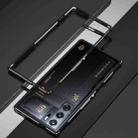 For ZTE nubia Red Magic 9 Pro/9 Pro+ Aurora Series Metal Frame Phone Case(Black Silver) - 1