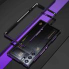 For ZTE nubia Red Magic 10 Pro / 10 Pro+ Aurora Series Metal Frame Phone Case(Black Purple) - 1