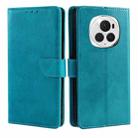 For Honor Magic6 Pro Calf Texture Buckle Flip Leather Phone Case(Light Blue) - 1