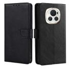 For Honor Magic6 Calf Texture Buckle Flip Leather Phone Case(Black) - 1