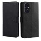 For Honor 200 5G Calf Texture Buckle Flip Leather Phone Case(Black) - 1