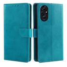 For Honor 200 5G Calf Texture Buckle Flip Leather Phone Case(Light Blue) - 1