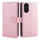 For Honor 200 5G Calf Texture Buckle Flip Leather Phone Case(Rose Gold) - 1