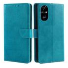 For Honor 200 Pro 5G Calf Texture Buckle Flip Leather Phone Case(Light Blue) - 1