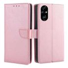 For Honor 200 Pro 5G Calf Texture Buckle Flip Leather Phone Case(Rose Gold) - 1