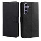 For Samsung Galaxy S23 FE 5G Calf Texture Buckle Flip Leather Phone Case(Black) - 1